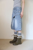 Fever Wrap Denim Bermuda