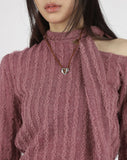 Bohemian heart necklace