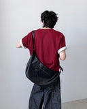 Half Moon Leather Cross Bag