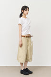 (W) Contra Slash Shirring Top