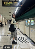 RAW CHECK SKIRT