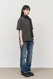 Deni Pigment Collar Top
