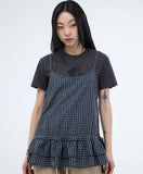 Retin Check Frill Tank Top