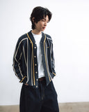 Varsity Raglan Knit Cardigan