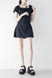 Verissa shirring puff one-piece