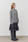 (W) Cleo Chiffon Skirt Pants