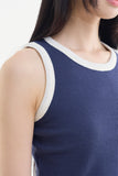 Verno waffle sleeveless top