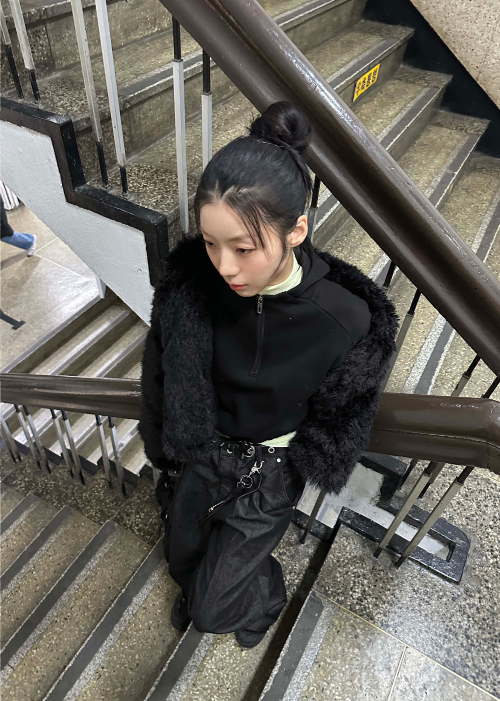 【WOOHWA】SNICH BACK DENIM PT WOOHWA (ウーファ) - スニッチバックデニムパンツ / SNICH BACK