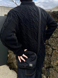Rovin twist collar knit zip-up