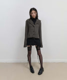 Tassel Collar Knit Cardigan