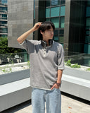 Moz Henley Neck Waffle Ringer Tee