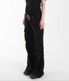 BELTED SNAP UTILITY PANTS