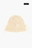 Islet ribbon net beanie