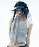 Muffler Knit Halter Top