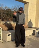 Wool check muffler