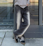 Ruko Washing Wide Denim Pants