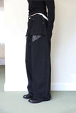 Check open pocket pants