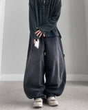 Spico Maxi Balloon Black Denim
