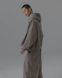 Valley Tuck Washed Sweat Balloon Hoodie