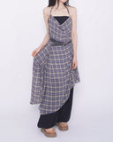 Aurora Halter Draping Unbalance Chiffon One Piece
