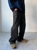 Rough Coated Black Denim