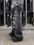 Destroyed Vintage Black Denim