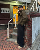 Claph Belt Crop Bomber Jacket