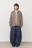 Lit Wrinkle Checked Shirt