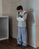 Reverse Track Balloon Denim Pants