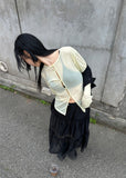 SEETHROUGH FRILL LONG SKIRT