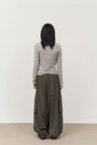 (W) Suit Collar Layered Top