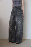 Jay Leopard Denim Pants