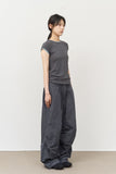 (W) Cap Modal Layered Top