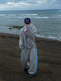 Billy Side Denim Color Matching Sweatpants