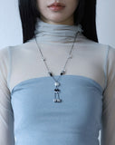 Butterfly drop necklace