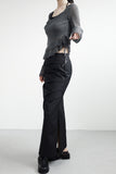 Kenne Frill Unbalanced Knit