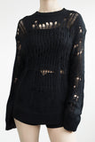 Ruel See-through Punching Long Knit