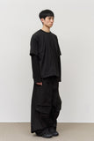 Race Stitch Layered Top