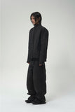 WAX COATED BIKER JACKET