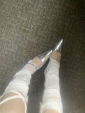 LuLu see-through long strap socks