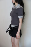 Peril Check Shirt Short Sleeve Tee