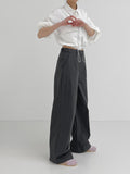 Two Pocket String Crop Shirt