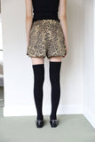 Leopard wrap shorts