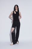 damage hole black jeans