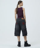 BERMUDA CARGO DENIM SHORT