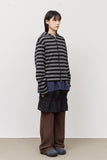 Ocean Striped Warmer Zip Hoodie