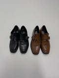 Toronto Square Toe Buckle Loafers