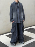 Gradation Washed Denim Shirt