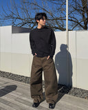 Vintage Curved Denim Pants