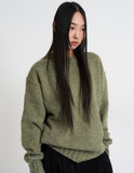 Melange pony round knit